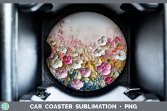 GorgeousBS04 Thick Paint Car Coaster design.