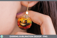 GorgeousBS04 Thick Paint Round Earrings design.