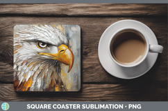 GorgeousBS04 Thick Paint Square Coaster design.