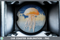 GorgeousBS04 Thick Paint Car Coaster design.
