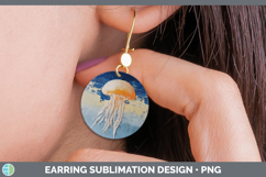 GorgeousBS04 Thick Paint Round Earrings design.