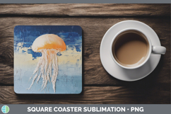 GorgeousBS04 Thick Paint Square Coaster design.