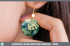 GorgeousBS04 Thick Paint Round Earrings design.