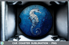 GorgeousBS04 Thick Paint Car Coaster design.