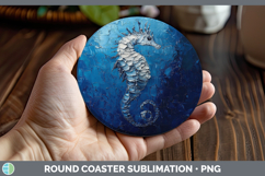 GorgeousBS04 Thick Paint Round Coaster design.