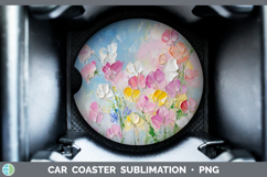 GorgeousBS04 Thick Paint Car Coaster design.