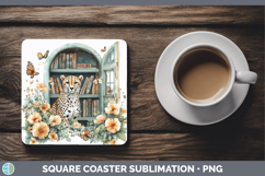 GorgeousBS05 Bookshelf Square Coaster design.