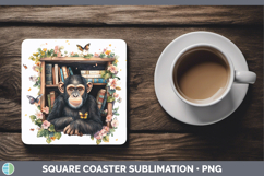 GorgeousBS05 Bookshelf Square Coaster design.