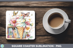GorgeousBS05 Bookshelf Square Coaster design.
