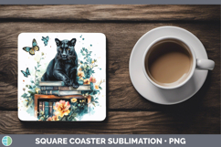 GorgeousBS05 Bookshelf Square Coaster design.