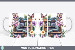 GorgeousBS05 Bookshelf Mug Wrap design.