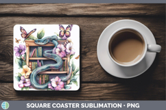 GorgeousBS05 Bookshelf Square Coaster design.