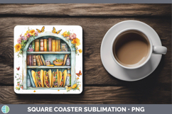 GorgeousBS05 Bookshelf Square Coaster design.