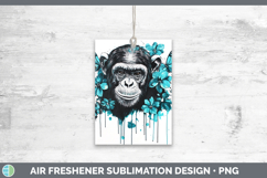 GorgeousBS05 Teal Drips Air Freshener design.