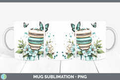 GorgeousBS05 Teal Drips Mug Wrap design.