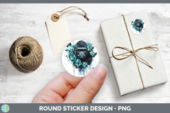 GorgeousBS05 Teal Drips Stickers design.