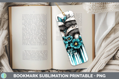 GorgeousBS05 Teal Drips Bookmark design.