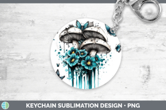 GorgeousBS05 Teal Drips Keychain design.