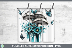 GorgeousBS05 Teal Drips Tumbler design.