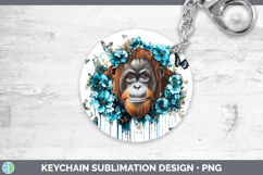 GorgeousBS05 Teal Drips Keychain design.