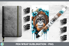 GorgeousBS05 Teal Drips Pen Wrap design.