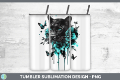 GorgeousBS05 Teal Drips Tumbler design.