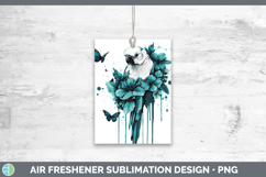 GorgeousBS05 Teal Drips Air Freshener design.