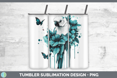 GorgeousBS05 Teal Drips Tumbler design.