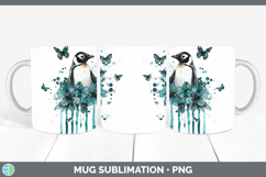 GorgeousBS05 Teal Drips Mug Wrap design.