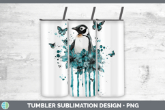 GorgeousBS05 Teal Drips Tumbler design.