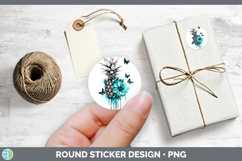 GorgeousBS05 Teal Drips Stickers design.