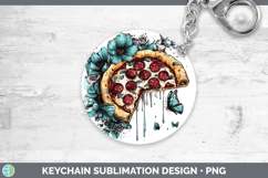 GorgeousBS05 Teal Drips Keychain design.