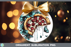 GorgeousBS05 Teal Drips Ornament design.