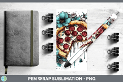 GorgeousBS05 Teal Drips Pen Wrap design.
