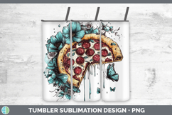 GorgeousBS05 Teal Drips Tumbler design.