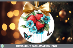 GorgeousBS05 Teal Drips Ornament design.