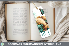 GorgeousBS05 Teal Drips Bookmark design.