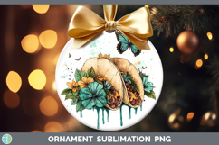 GorgeousBS05 Teal Drips Ornament design.
