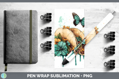 GorgeousBS05 Teal Drips Pen Wrap design.
