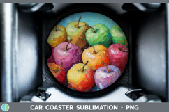 GorgeousBS05 Thick Paint Car Coaster design.