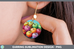 GorgeousBS05 Thick Paint Round Earrings design.