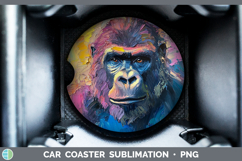 GorgeousBS05 Thick Paint Car Coaster design.