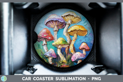GorgeousBS05 Thick Paint Car Coaster design.