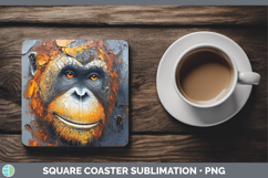GorgeousBS05 Thick Paint Square Coaster design.