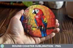 GorgeousBS05 Thick Paint Round Coaster design.