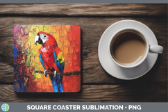 GorgeousBS05 Thick Paint Square Coaster design.