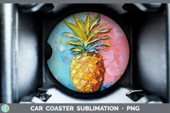 GorgeousBS05 Thick Paint Car Coaster design.