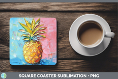 GorgeousBS05 Thick Paint Square Coaster design.