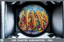 GorgeousBS05 Thick Paint Car Coaster design.
