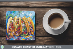 GorgeousBS05 Thick Paint Square Coaster design.
